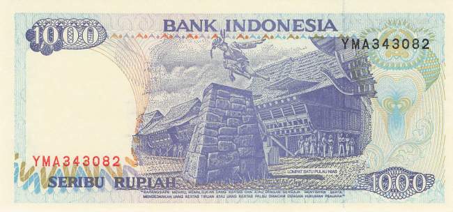 Indonesien 1000 Rupiah 1997 p129f